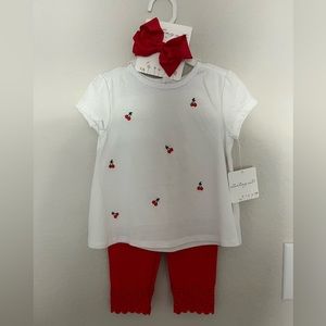 NWT Cherry outfit 18 months old